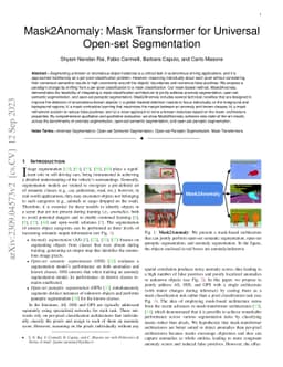 Mask2Anomaly: Mask Transformer for Universal Open-set Segmentation