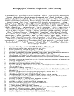 Linking Symptom Inventories using Semantic Textual Similarity