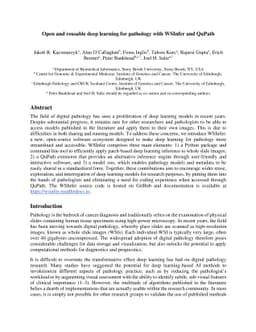 Open and reusable deep learning for pathology with WSInfer and QuPath