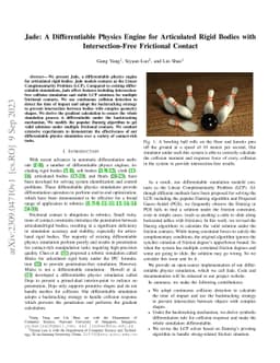 Jade: A Differentiable Physics Engine for Articulated Rigid Bodies with
  Intersection-Free Frictional Contact