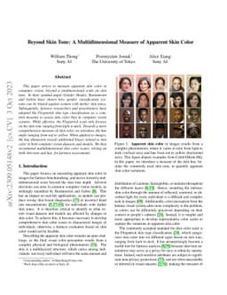 Beyond Skin Tone: A Multidimensional Measure of Apparent Skin Color