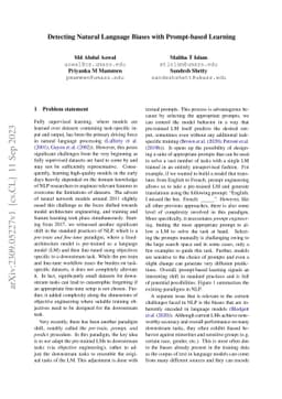 Detecting Natural Language Biases with Prompt-based Learning