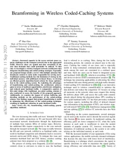 Beamforming in Wireless Coded-Caching Systems