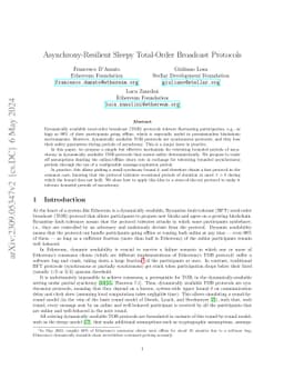 Asynchrony-Resilient Sleepy Total-Order Broadcast Protocols