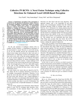 Collective PV-RCNN: A Novel Fusion Technique using Collective Detections
  for Enhanced Local LiDAR-Based Perception
