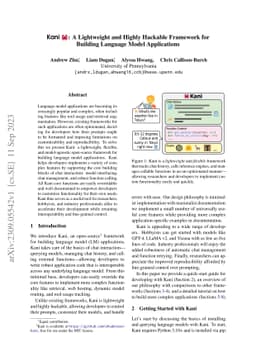 Kani: A Lightweight and Highly Hackable Framework for Building Language
  Model Applications