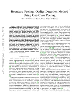 Boundary Peeling: Outlier Detection Method Using One-Class Peeling