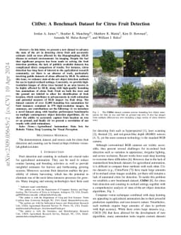 CitDet: A Benchmark Dataset for Citrus Fruit Detection