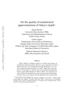 On the quality of randomized approximations of Tukey's depth