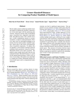Gromov-Hausdorff Distances for Comparing Product Manifolds of Model
  Spaces
