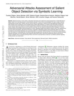 Adversarial Attacks Assessment of Salient Object Detection via Symbolic
  Learning