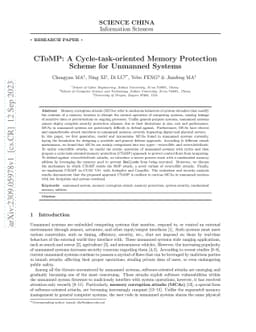 CToMP: A Cycle-task-oriented Memory Protection Scheme for Unmanned
  Systems