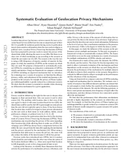 Systematic Evaluation of Geolocation Privacy Mechanisms