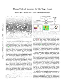 Human-Centered Autonomy for UAS Target Search
