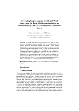 Leveraging Large Language Models and Weak Supervision for Social Media
  data annotation: an evaluation using COVID-19 self-reported vaccination
  tweets