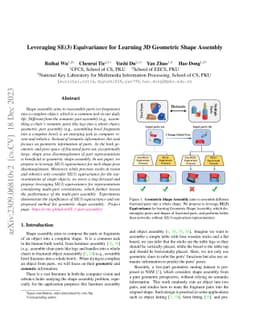 Leveraging SE(3) Equivariance for Learning 3D Geometric Shape Assembly