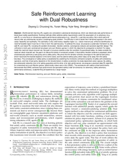 Safe Reinforcement Learning with Dual Robustness