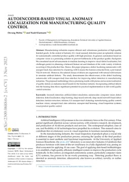 Autoencoder-Based Visual Anomaly Localization for Manufacturing Quality
  Control