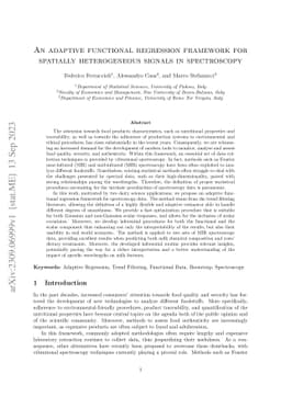 An adaptive functional regression framework for spatially heterogeneous
  signals in spectroscopy