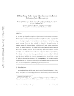 LCReg: Long-Tailed Image Classification with Latent Categories based
  Recognition