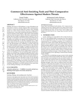 Commercial Anti-Smishing Tools and Their Comparative Effectiveness
  Against Modern Threats