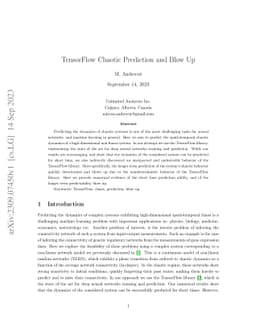 TensorFlow Chaotic Prediction and Blow Up