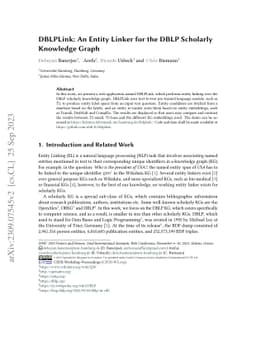 DBLPLink: An Entity Linker for the DBLP Scholarly Knowledge Graph