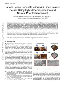 Indoor Scene Reconstruction with Fine-Grained Details Using Hybrid
  Representation and Normal Prior Enhancement