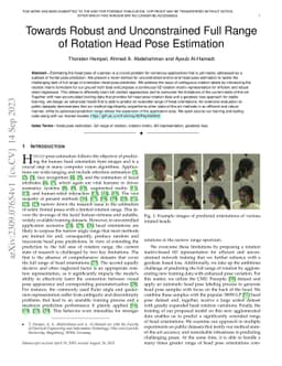 Towards Robust and Unconstrained Full Range of Rotation Head Pose
  Estimation