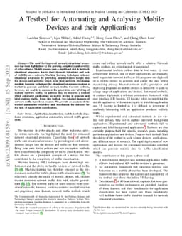 A Testbed for Automating and Analysing Mobile Devices and their
  Applications
