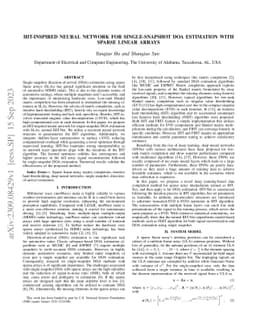 IHT-Inspired Neural Network for Single-Snapshot DOA Estimation with
  Sparse Linear Arrays