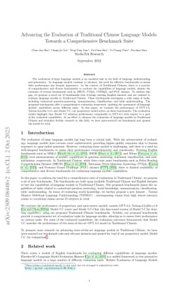 Advancing the Evaluation of Traditional Chinese Language Models: Towards
  a Comprehensive Benchmark Suite