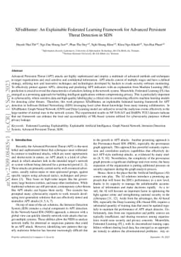 XFedHunter: An Explainable Federated Learning Framework for Advanced
  Persistent Threat Detection in SDN