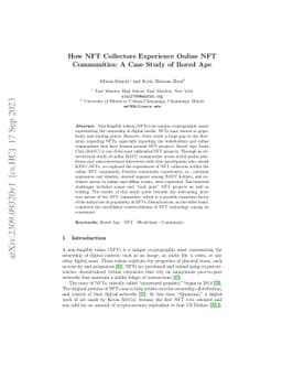 How NFT Collectors Experience Online NFT Communities: A Case Study of
  Bored Ape