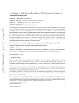 An Ontology of Dark Patterns Knowledge: Foundations, Definitions, and a
  Pathway for Shared Knowledge-Building