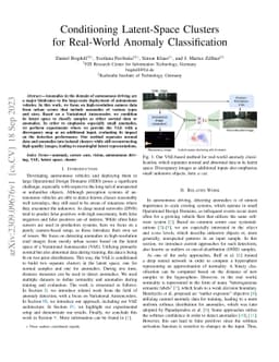 Conditioning Latent-Space Clusters for Real-World Anomaly Classification