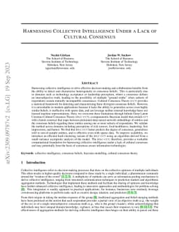 Harnessing Collective Intelligence Under a Lack of Cultural Consensus
