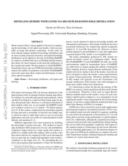 Distilling HuBERT with LSTMs via Decoupled Knowledge Distillation
