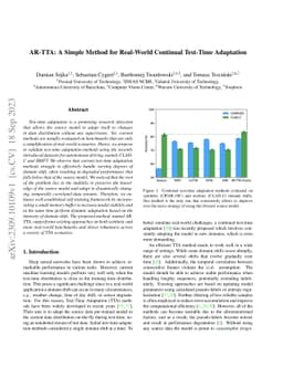 AR-TTA: A Simple Method for Real-World Continual Test-Time Adaptation
