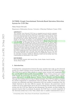 GCNIDS: Graph Convolutional Network-Based Intrusion Detection System for
  CAN Bus