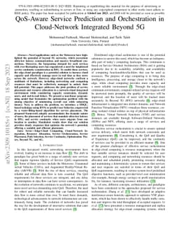 QoS-Aware Service Prediction and Orchestration in Cloud-Network
  Integrated Beyond 5G