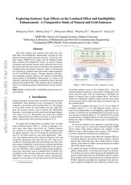 Exploring Sentence Type Effects on the Lombard Effect and
  Intelligibility Enhancement: A Comparative Study of Natural and Grid
  Sentences