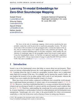 Learning Tri-modal Embeddings for Zero-Shot Soundscape Mapping