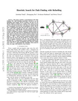 Heuristic Search for Path Finding with Refuelling