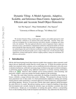 Dynamic Tiling: A Model-Agnostic, Adaptive, Scalable, and
  Inference-Data-Centric Approach for Efficient and Accurate Small Object
  Detection