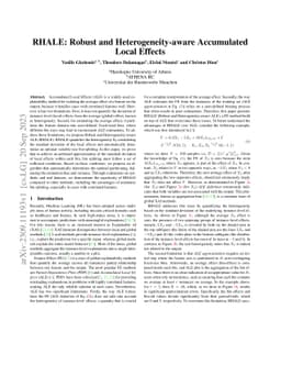 RHALE: Robust and Heterogeneity-aware Accumulated Local Effects