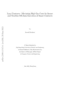 Lazy Contracts: Alleviating High Gas Costs by Secure and Trustless
  Off-chain Execution of Smart Contracts