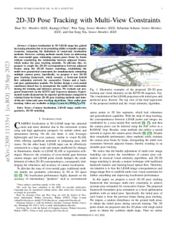2D-3D Pose Tracking with Multi-View Constraints