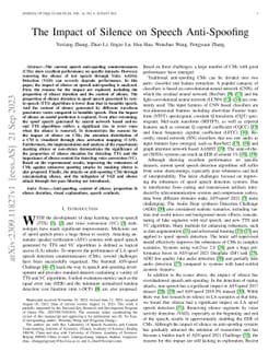 The Impact of Silence on Speech Anti-Spoofing