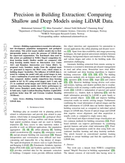 Precision in Building Extraction: Comparing Shallow and Deep Models
  using LiDAR Data